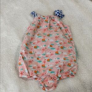 Matilda Jane - Flamingo Print Baby Romper